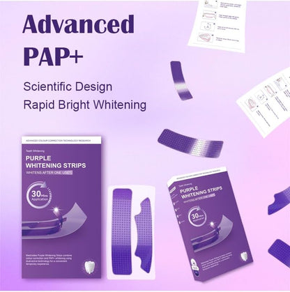 Purple Whitening Strips,28 Patch Teeth Strips,Instant