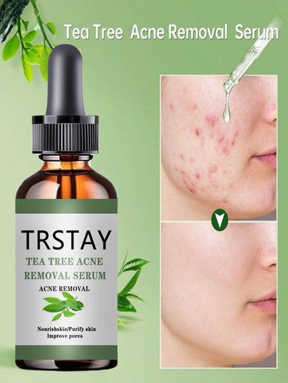 Acne Treatment Face Serum Tea Tree Oil Essence Moisturizing Shrink Pores Acne Facial Serum Korean Skin Care Products