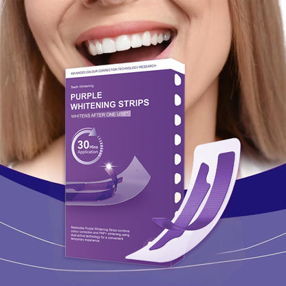 Purple Whitening Strips,28 Patch Teeth Strips,Instant
