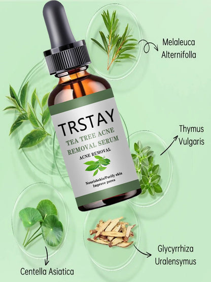 Acne Treatment Face Serum Tea Tree Oil Essence Moisturizing Shrink Pores Acne Facial Serum Korean Skin Care Products