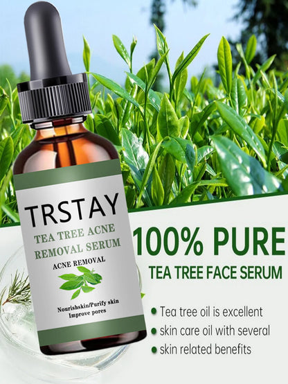 Acne Treatment Face Serum Tea Tree Oil Essence Moisturizing Shrink Pores Acne Facial Serum Korean Skin Care Products