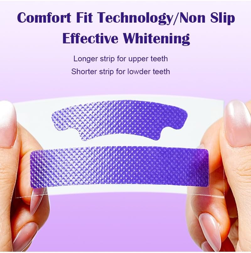 Purple Whitening Strips,28 Patch Teeth Strips,Instant